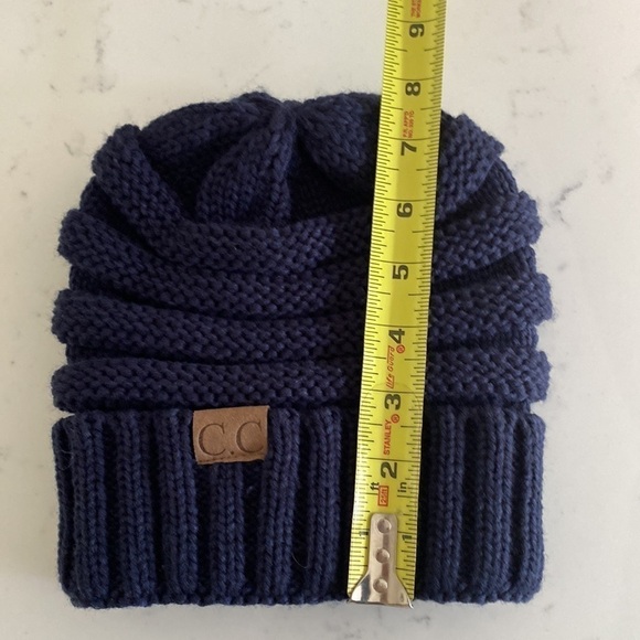 CC Beanie New Women's Knit Slouchy Thick Cap Hat Unisex Solid Color C.C Beanie - Picture 11 of 12